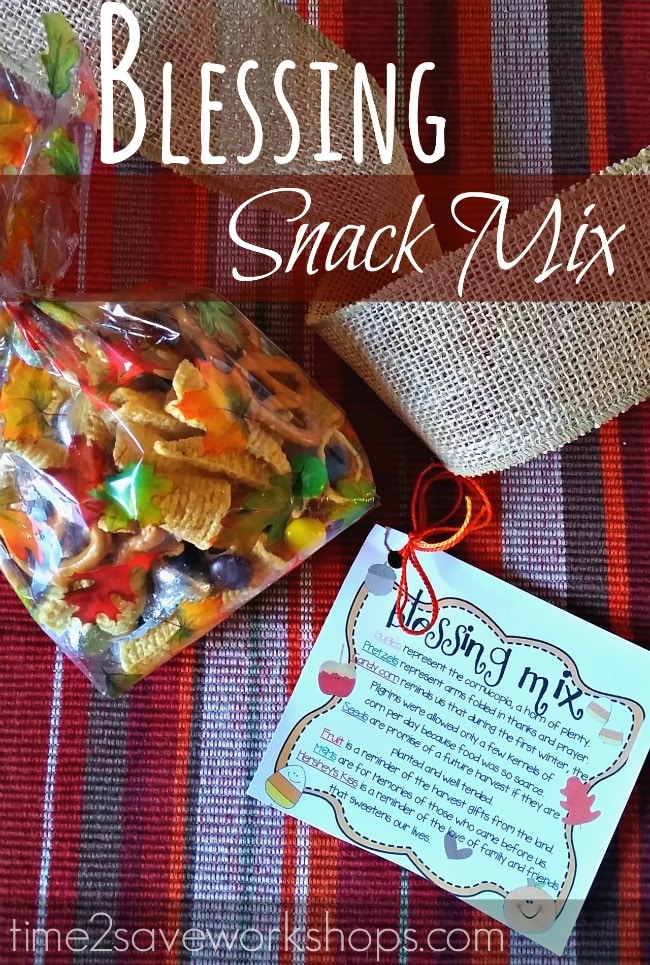 Thanksgiving Blessing Snack Mix and Printable Kasey Trenum