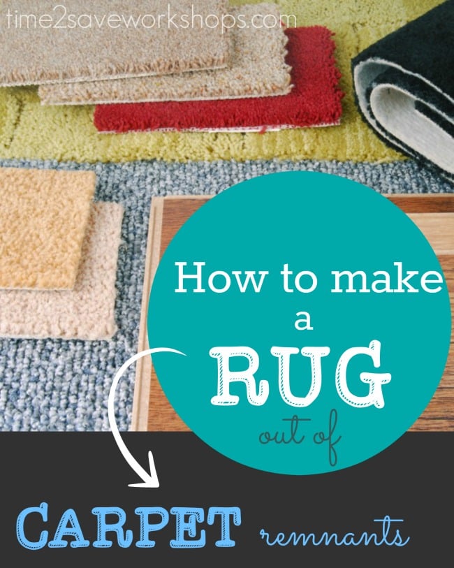how to make a piece of carpet into a rug