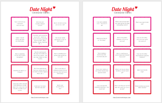 Printable Date Night Game Kasey Trenum