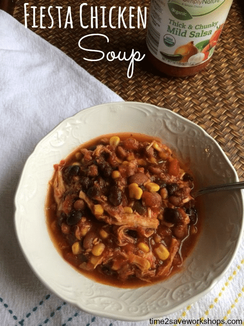 Fiesta Chicken Soup Recipe {Slow Cooker Recipe}