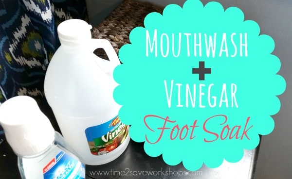 Mouthwash and Vinegar Foot Soak Recipe for Soft Feet!