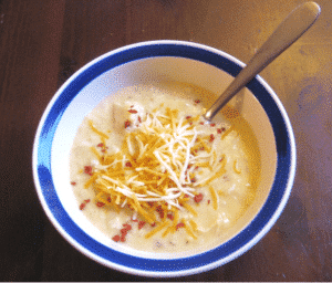 Easy Cheesy Potato Soup Recipe! (Slow-Cooker & Stovetop Version)