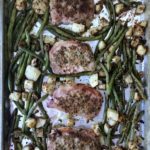 one pan pork chops and green beans