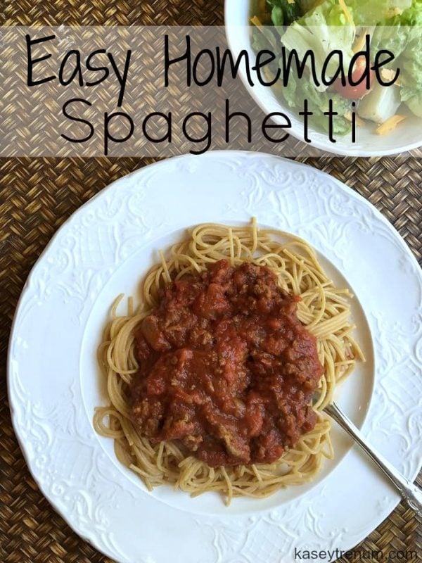 Easy Homemade Spaghetti Sauce - Kasey Trenum