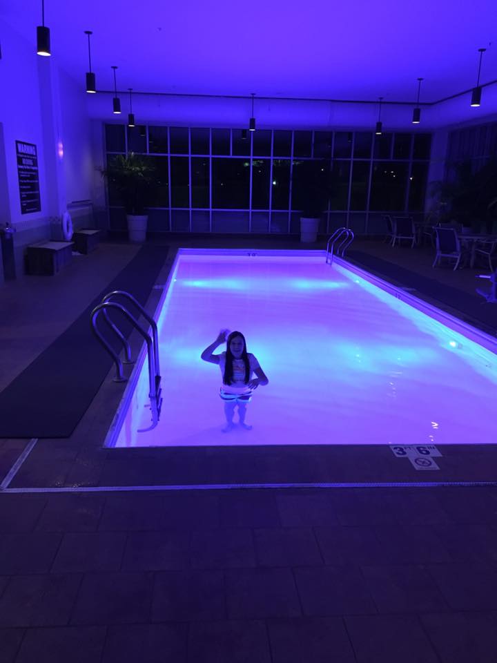 late night swimming at  the Chattanooga