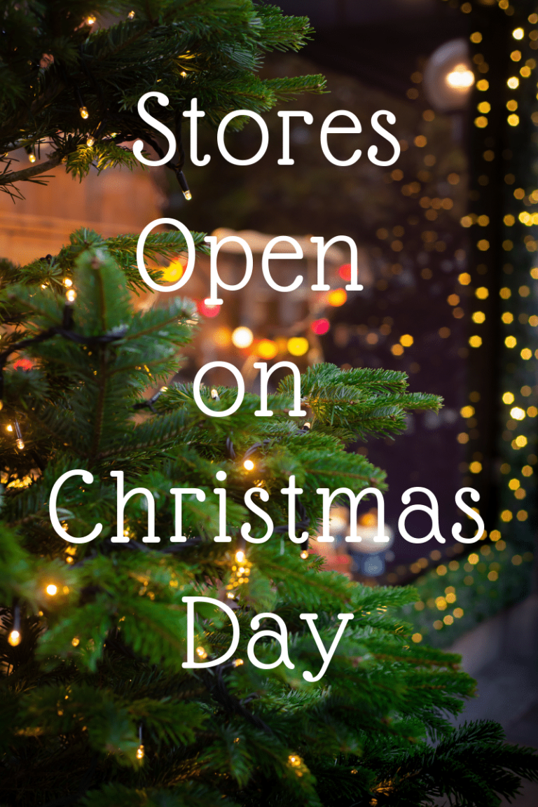 Christmas Day 2021:  List of Stores Open