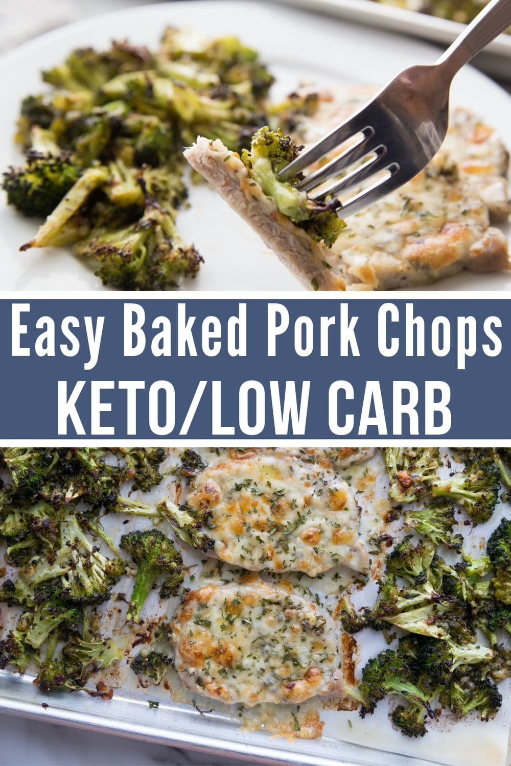 easy baked pork chops one pan meal collage