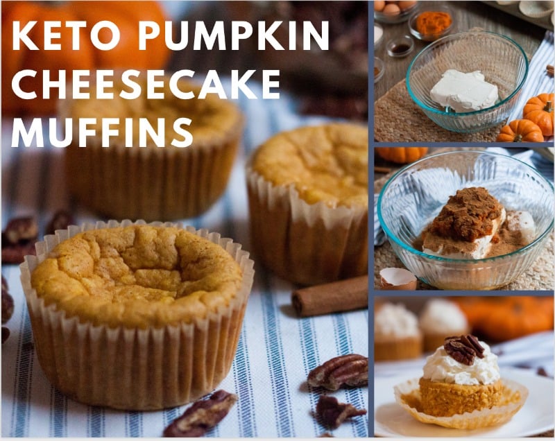 Make our Mini Keto Pumpkin Cheesecake Recipe for the holidays this year! Delicious, classic pumpkin flavor, without all of the carbs!