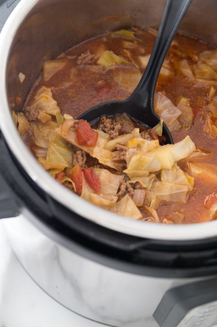 Unstuffed Keto Cabbage Soup Instant Pot Crock Pot Or Stove Top Directions Kasey Trenum