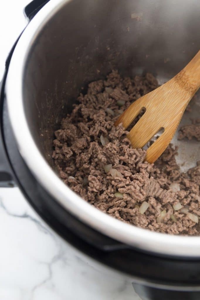 browning ground beef in an instant pot 