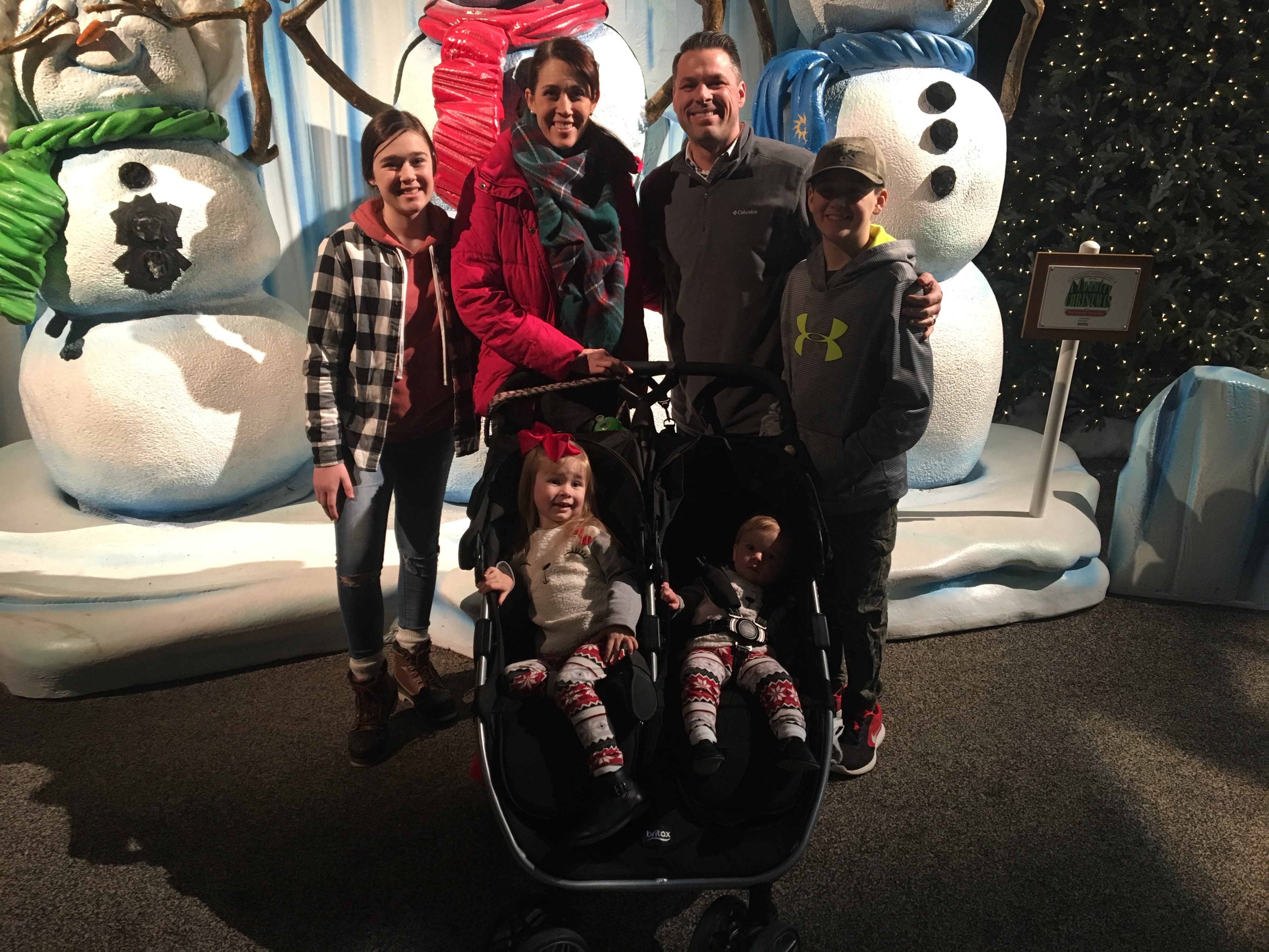 family at the gaylord ice exhibit