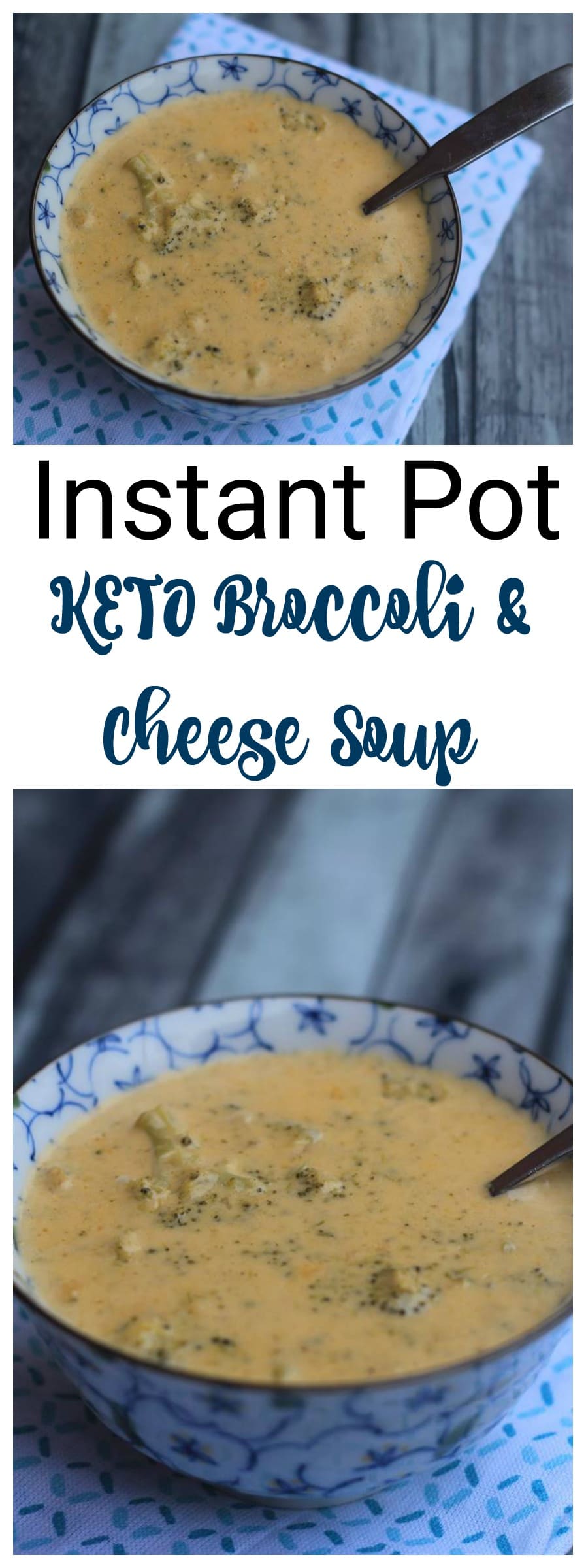 Instant Pot Keto Broccoli Cheese Soup is an easy meal that you will love making for your family. The Instant Pot cuts back on the time spent in the kitchen making this a perfect keto soup recipe!