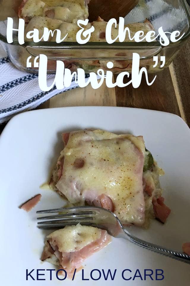 Hot “Unwich” Ham and Cheese Casserole
