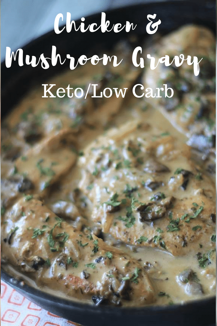 Keto Chicken with Mushroom Sauce Recipe is a perfect family dinner recipe that is ready in no time. Full of flavor and that creamy gravy without the carbs! A perfect keto chicken dinner recipe that everyone loves! Ideal for anyone who loves mushrooms, and easy to make in minutes! A 30 minute keto meal recipe!