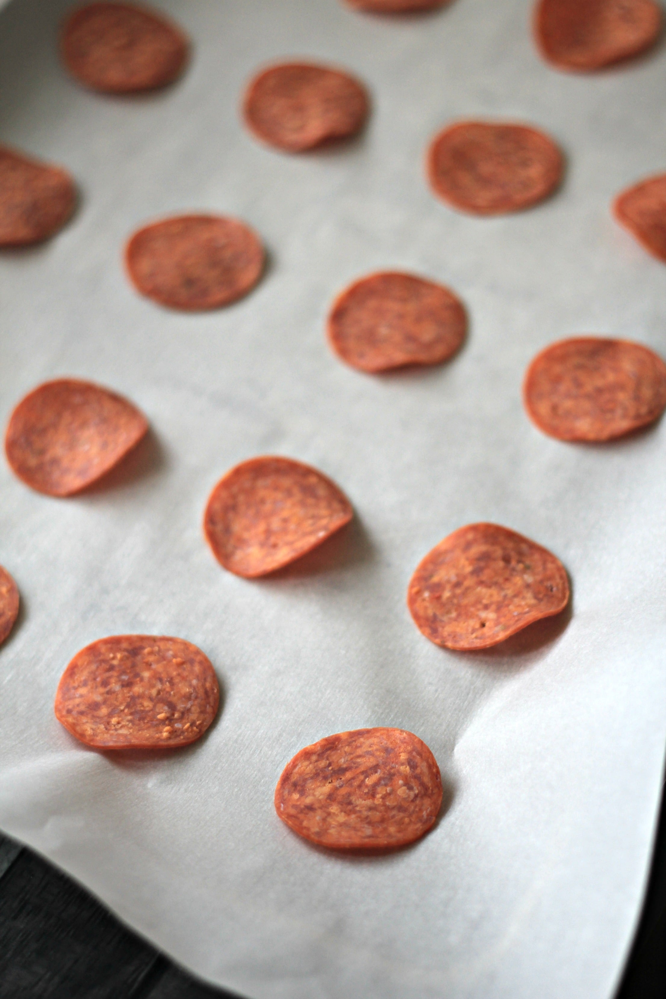 Keto Low Carb Snack Idea: Pepperoni Crisps Recipe
