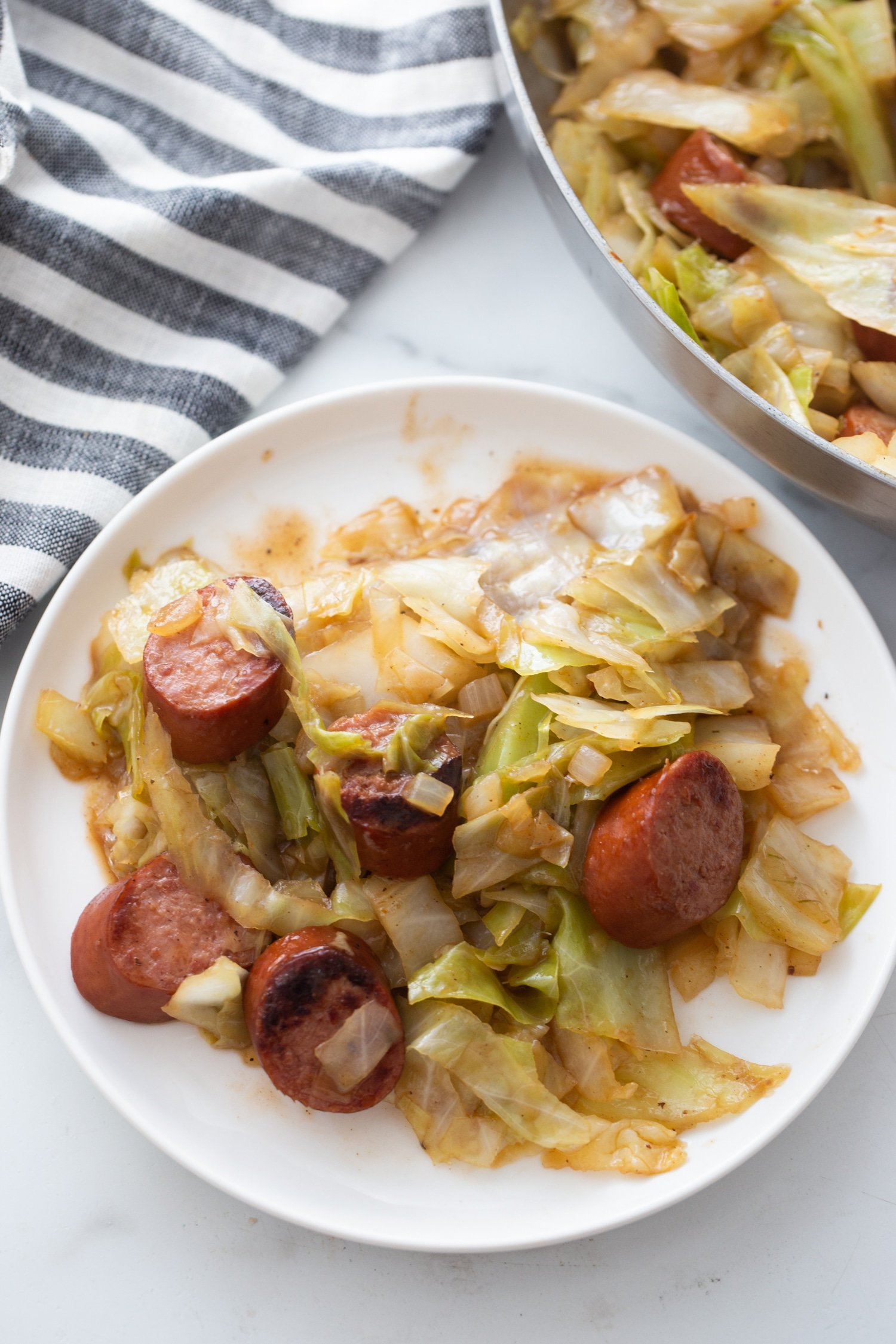 recipe smoked sausage and cabbage low carb meal
