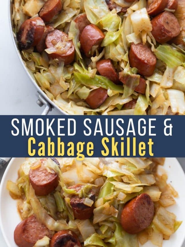 Smoked sausage & cabbage