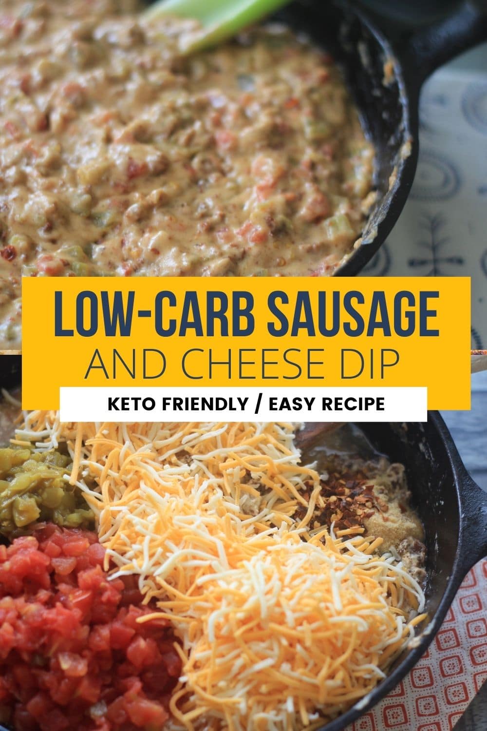 keto sausage dip with cheese