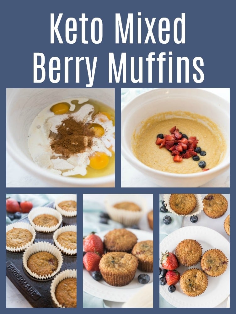 Keto Mixed Berry Muffins / Low Carb Friendly - Kasey Trenum