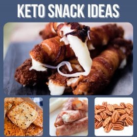 easy keto low carb snack ideas collage