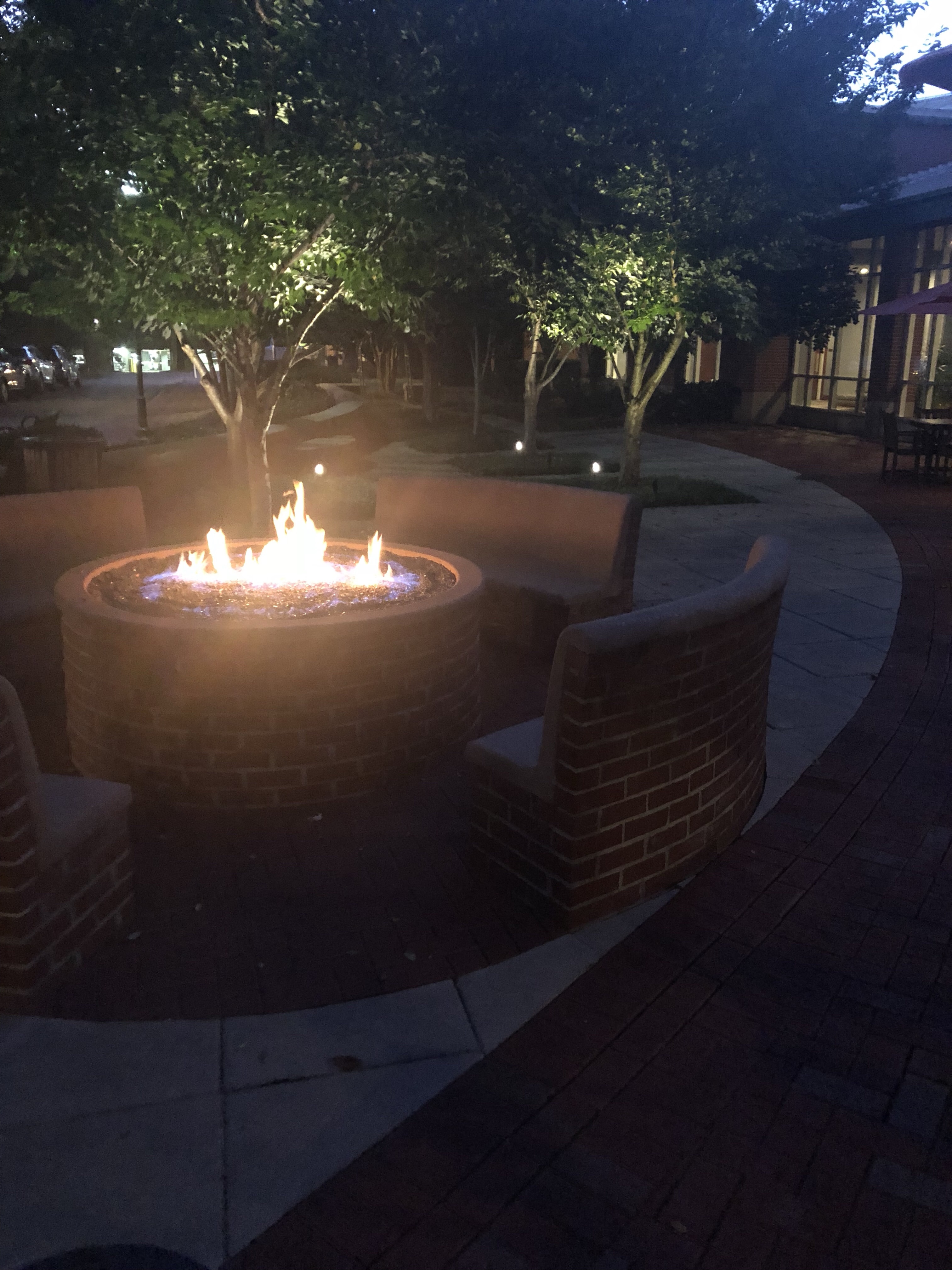 Chattanoogan hotel fire pit