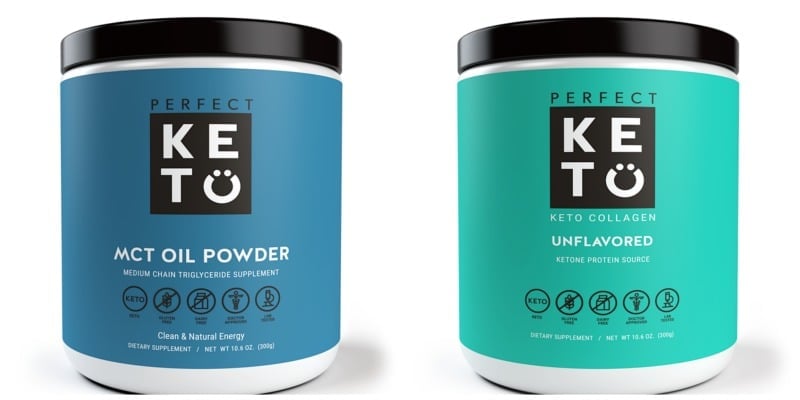 2 Perfect Keto products-Collagen and MCT powder 