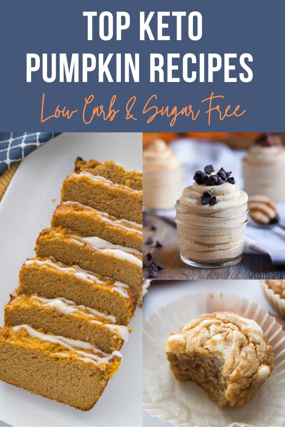 top low carb pumpkin recipes collage
