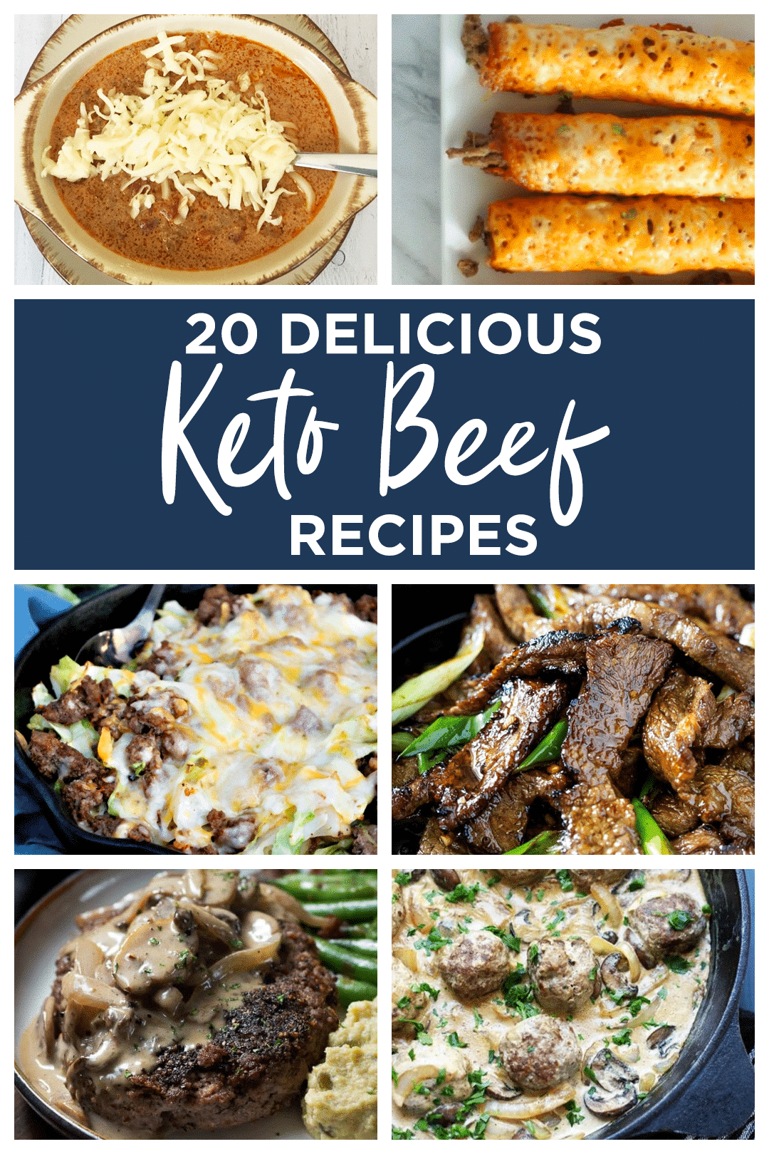 Keto Beef Recipes Collage 