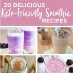 featured collage image for keto smoothies