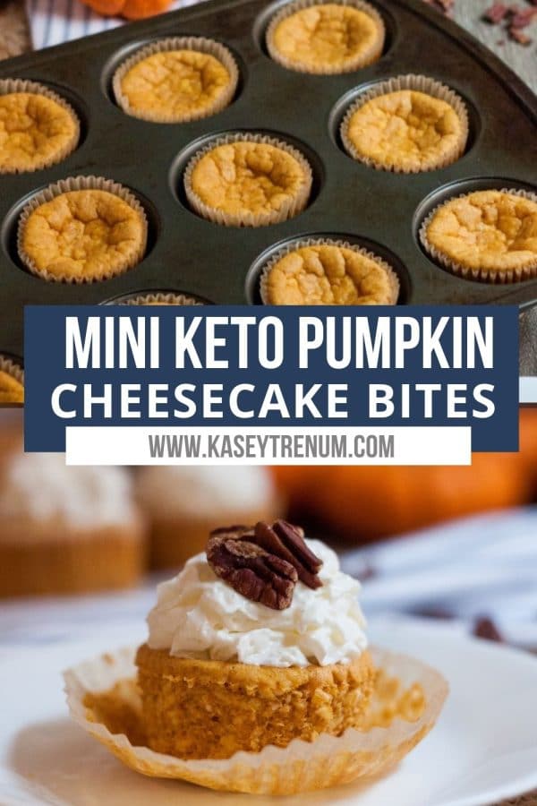 Mini Keto Pumpkin Cheesecake Recipe - Kasey Trenum