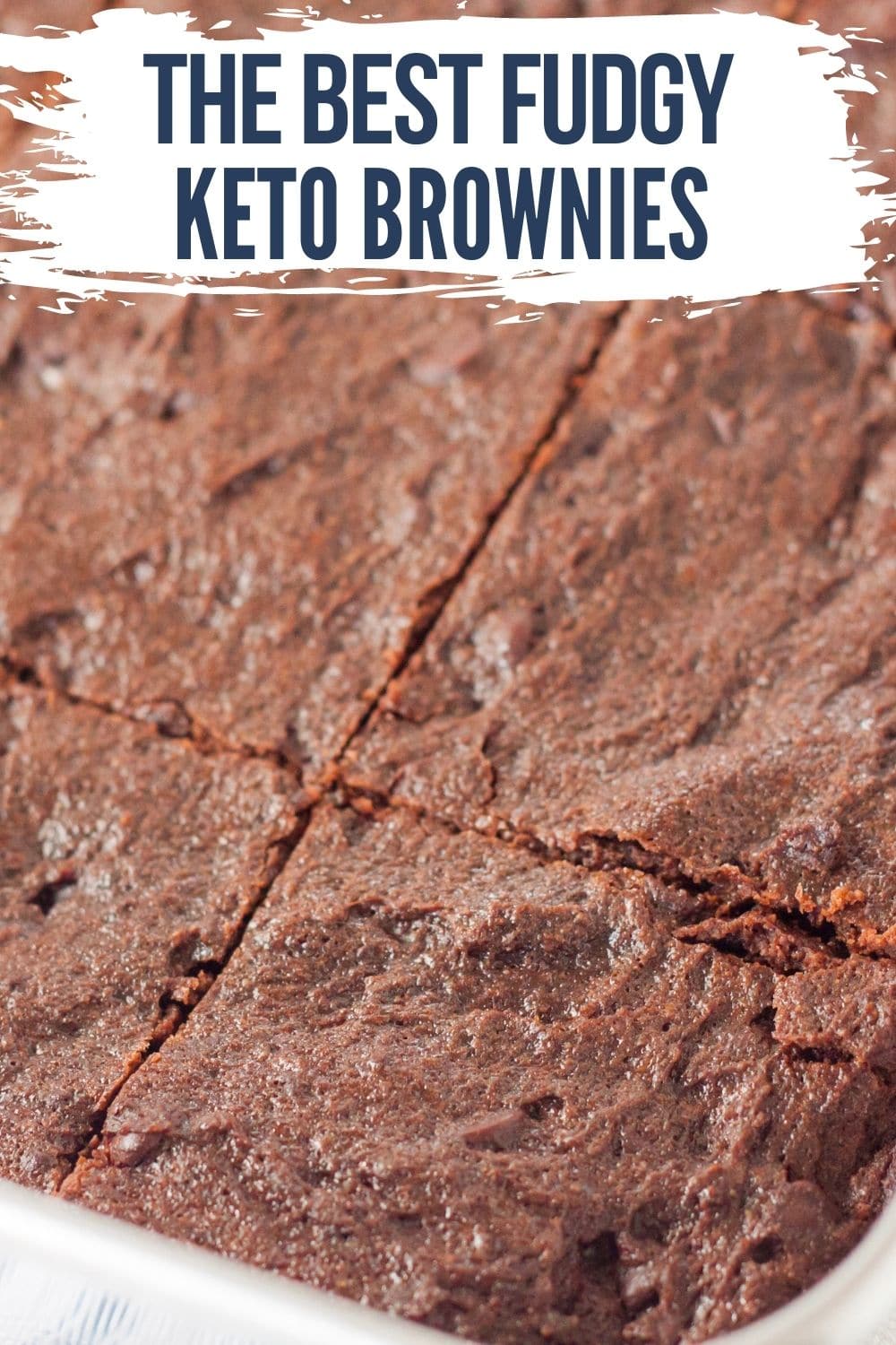 keto brownie in a baking dish
