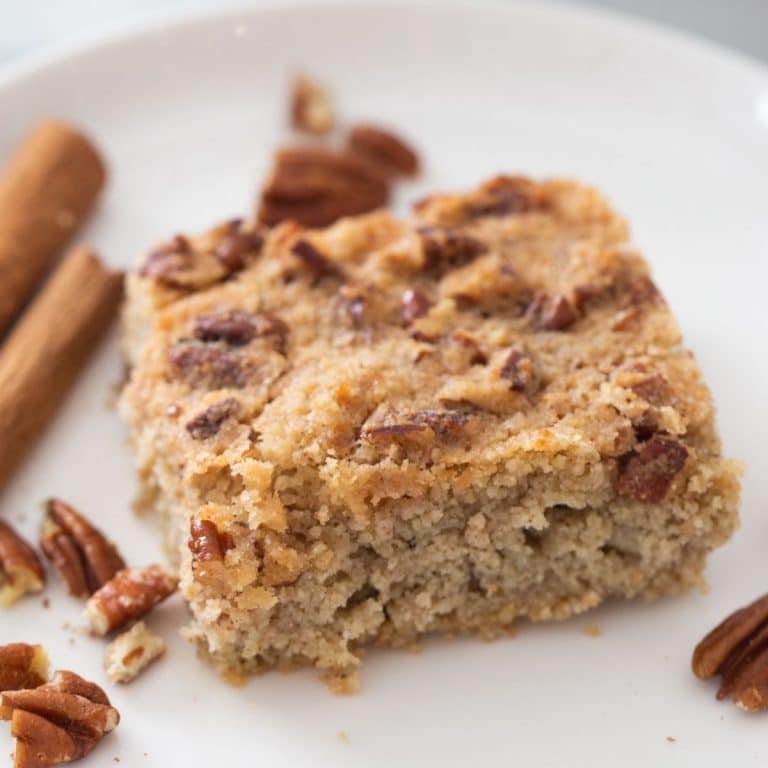 Best Keto Coffee Cake Recipe with Crunchy Pecan Topping