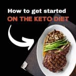 how to get started on keto diet image with steak on the side plated