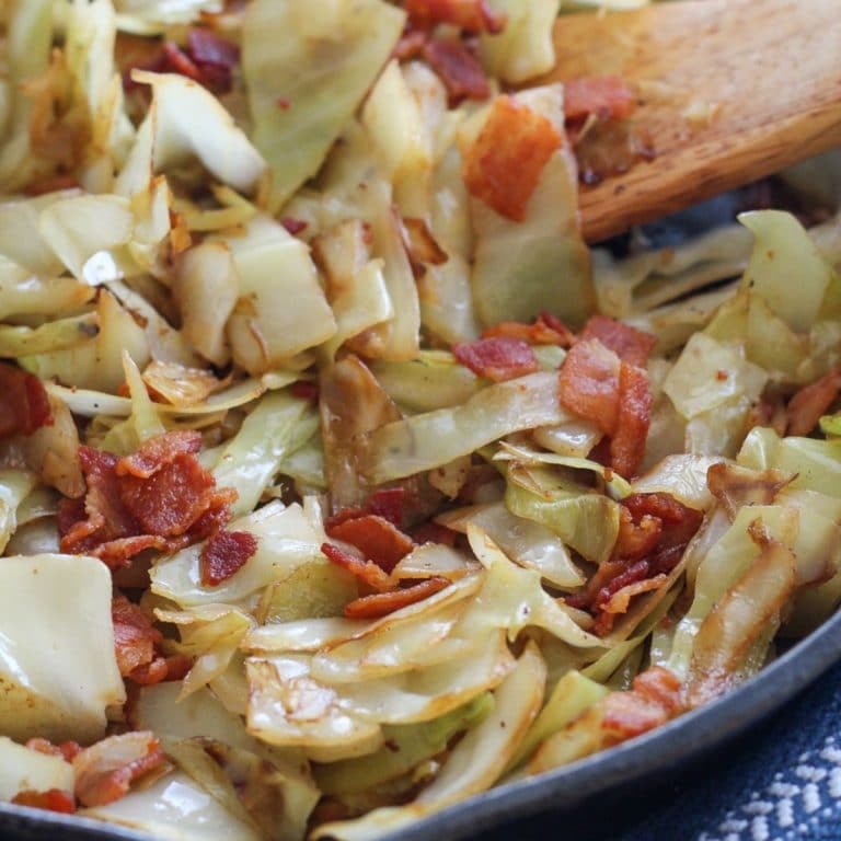 Keto Fried Cabbage with Bacon (Great for a Side Dish or Meal)