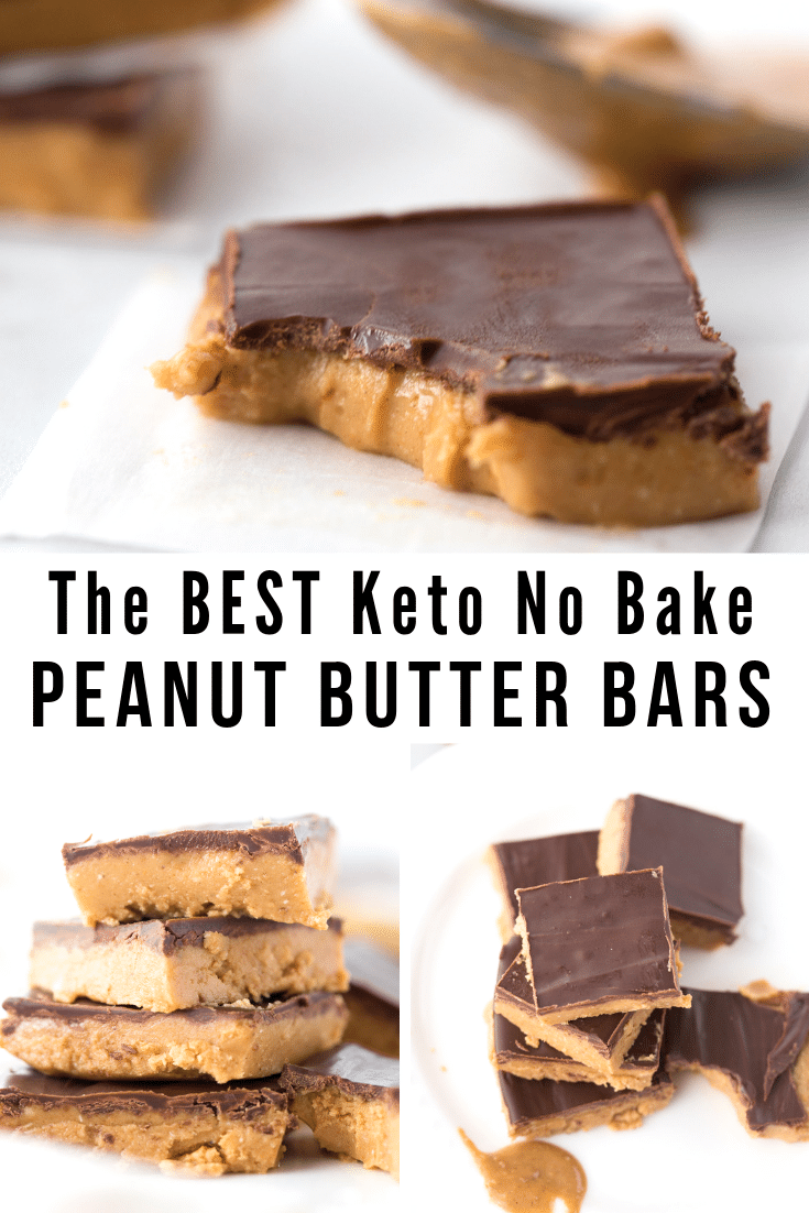 Best Keto No Bake Peanut Butter Bars 