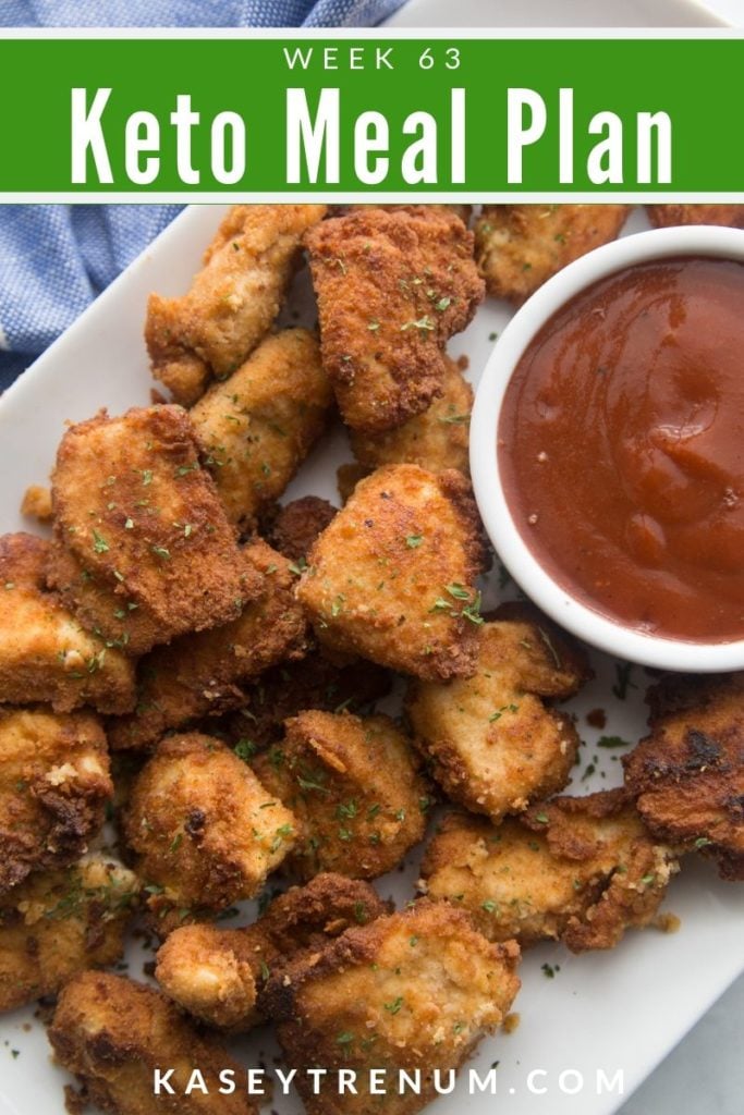 keto fried chicken fingers for a keto meal plan plated 