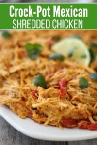 Best Low Carb Mexican Shredded Chicken {Crock-pot Recipe}