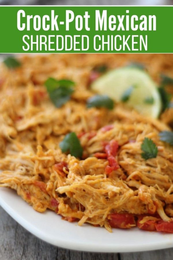 Best Low Carb Mexican Shredded Chicken {Crock-pot Recipe}