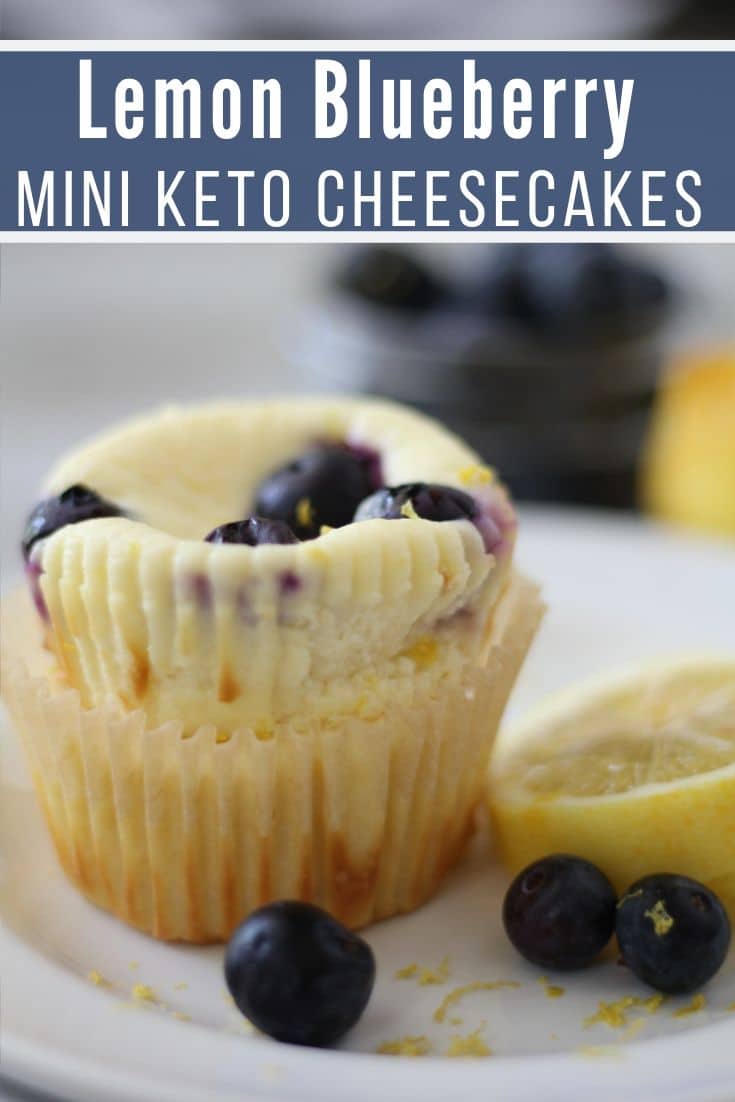 Lemon Blueberry Low Carb Cheesecake Muffins