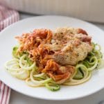 chicken farm low carb casserole plated