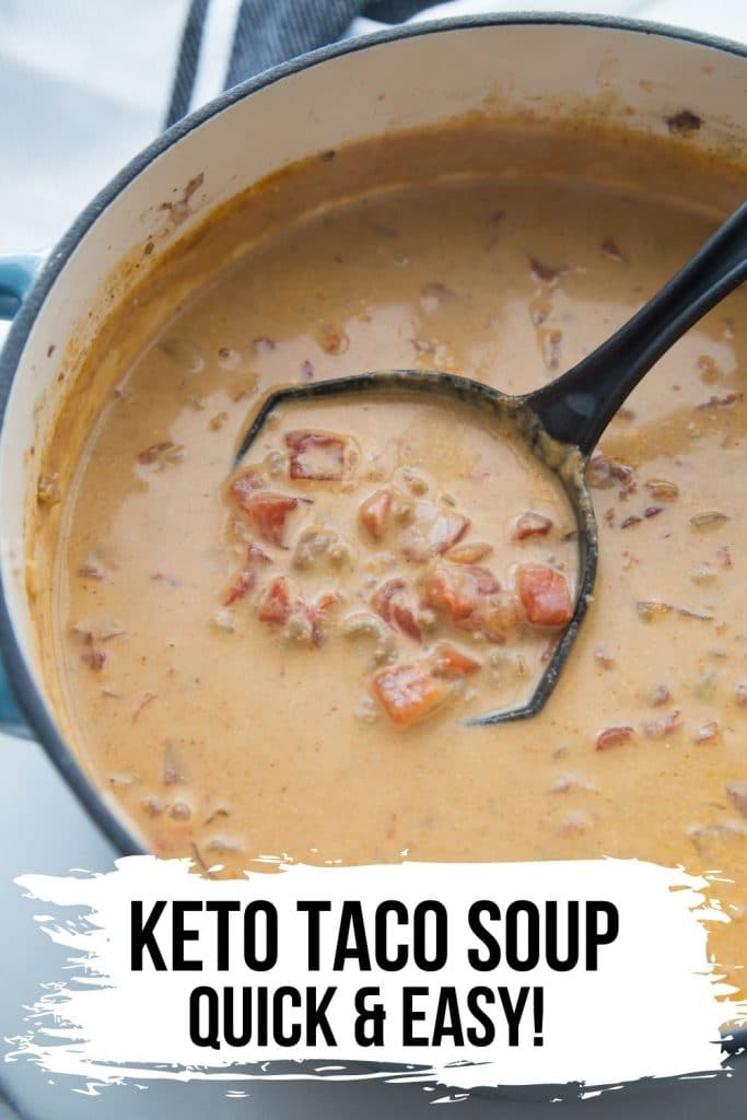 Queso Keto Taco Soup Recipe (Quick & Easy) - Kasey Trenum