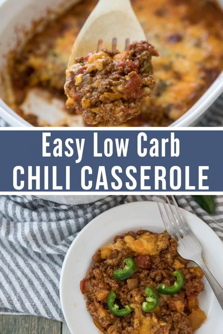 Quick & Easy Low Carb Chili Casserole - Kasey Trenum