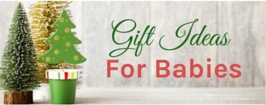 holiday gift guide image for baby gifts