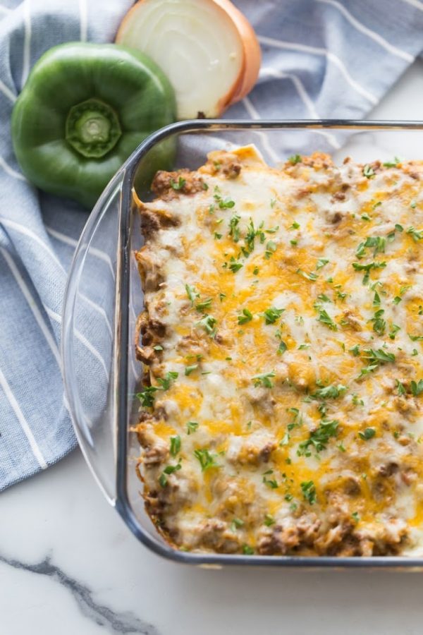 Cheesy Mexican Taco Casserole (Low Carb) - Kasey Trenum