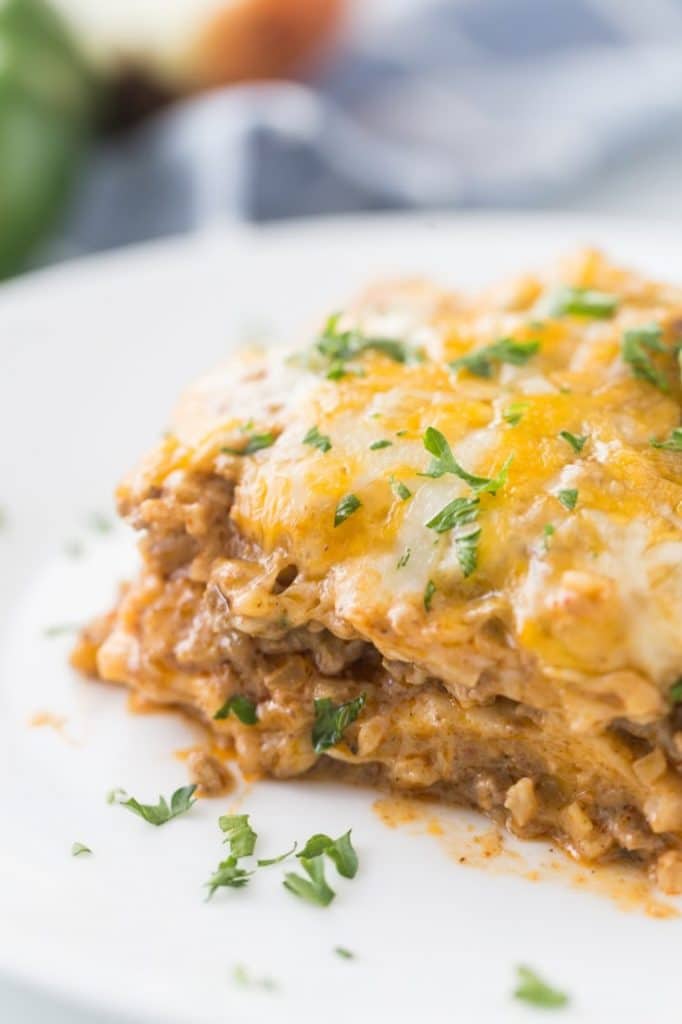 Cheesy Mexican Taco Casserole (Low Carb) - Kasey Trenum