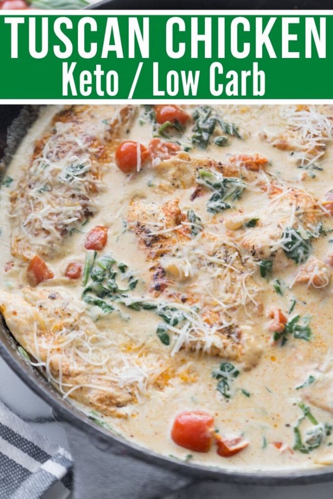 Creamy Tuscan Garlic Chicken Recipe (Keto & Low Carb) - Kasey Trenum