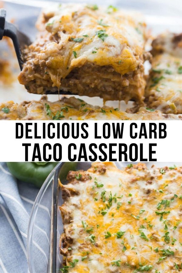 Cheesy Mexican Taco Casserole (Low Carb) - Kasey Trenum