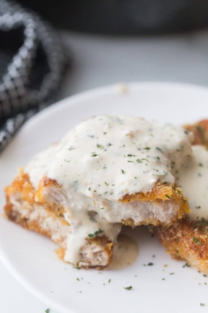 Low-Carb Keto Fried Pork Chops Smothered With Gravy - Kasey Trenum