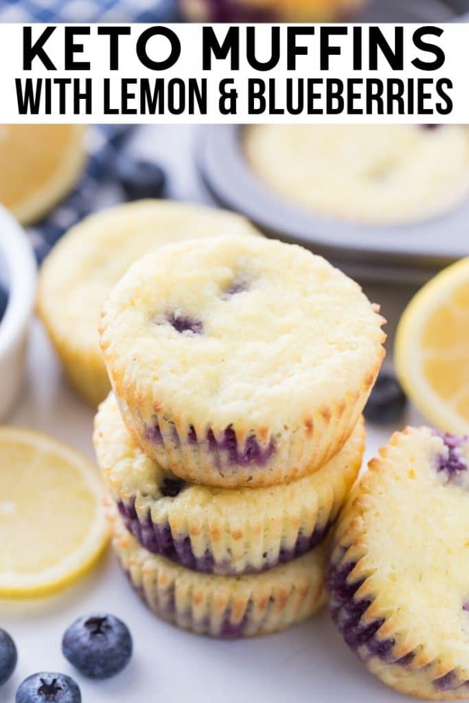 Keto Muffins with Lemon & Blueberries (Only 3g Net Carbs) - Kasey Trenum