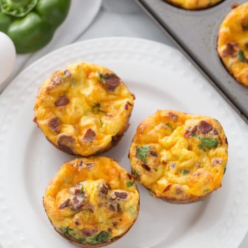 Keto Egg Cups with Bacon & Cheese - Kasey Trenum